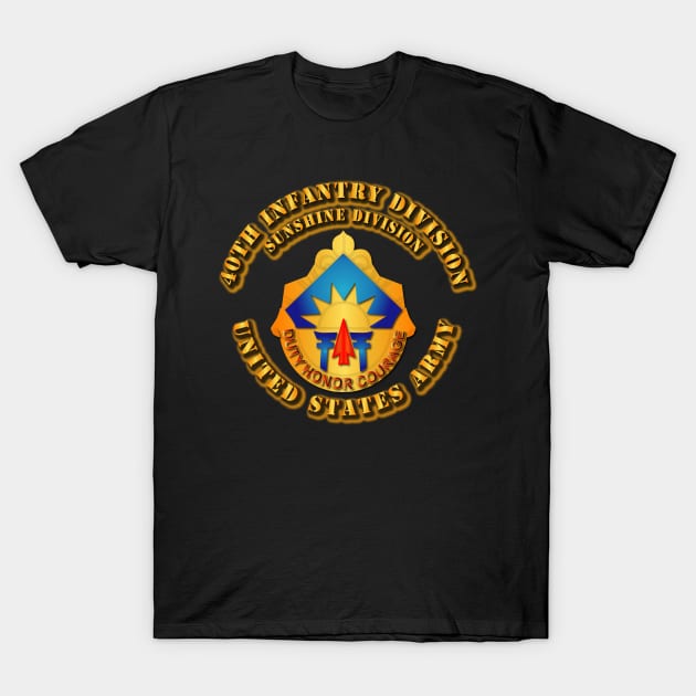 40th Infantry Division - DUI T-Shirt by twix123844